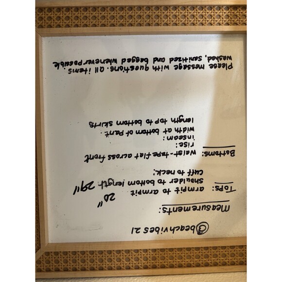 STYLE & CO. Tank Top Blue Sleeveless  Eyelet Insert Fringe Trim Boho M Tunic - Picture 4 of 4